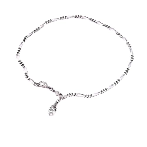 シルバー メンズ アンクレット 手鎖 手錠 喜平 チェーン ミサンガ 足用